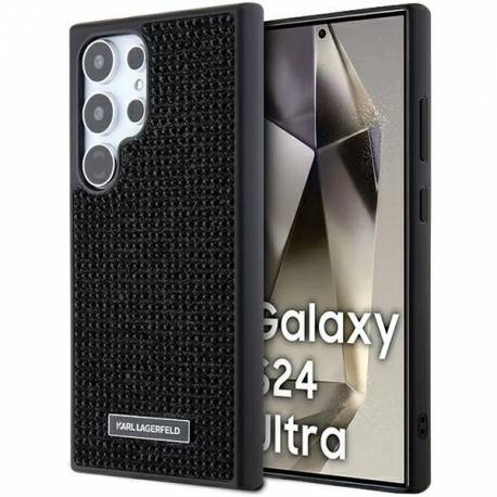Etui Karl Lagerfeld Rhinestone Metal Logo Na Samsung Galaxy S24 Ultra - Czarne