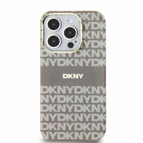 Etui Dkny Iml Mono & Stripe Magsafe Na Iphone 15 / 14 / 13 - Beżowe