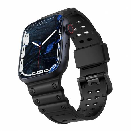 Strap Triple Protection pasek Apple Watch Ultra, SE, 8, 7, 6, 5, 4, 3, 2, 1 (49, 45, 44, 42 mm) opaska bransoleta czarny