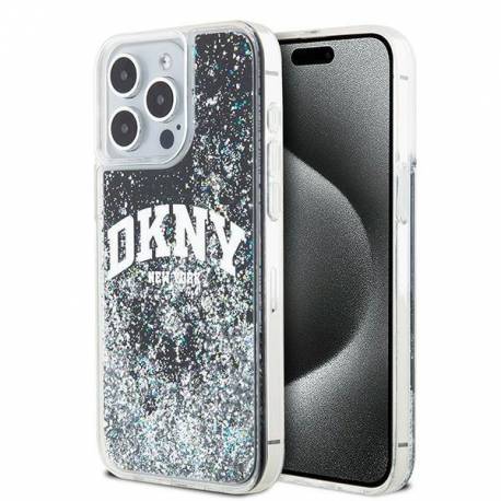 Etui Dkny Liquid Glitter Big Logo Na Iphone 14 Pro Max - Czarne