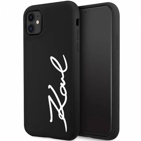 Karl Lagerfeld KLHCN61SKSVGK iPhone 11 / Xr 6.1" czarny/black hardcase Silicone Signature