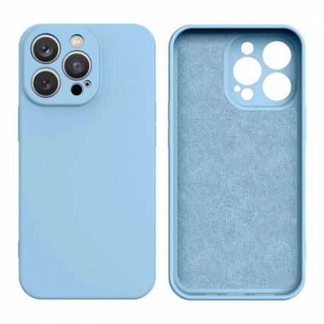 Silicone Case Etui Samsung Galaxy A14 5G / Galaxy A14 Silikonowy Pokrowiec Jasnoniebieskie