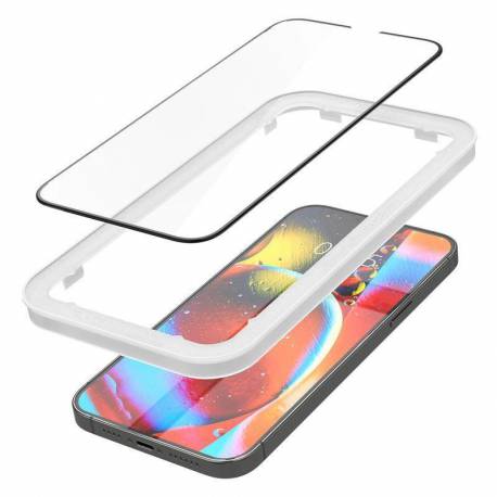 Spigen ALM Glass FC 2szt szkło hartowane do iPhone 13 Pro / iPhone 13 na cały ekran z ramką czarny