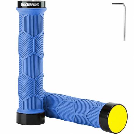 Gripy Rowerowe Rockbros 40720007003 Z Odblaskiem - Niebieskie