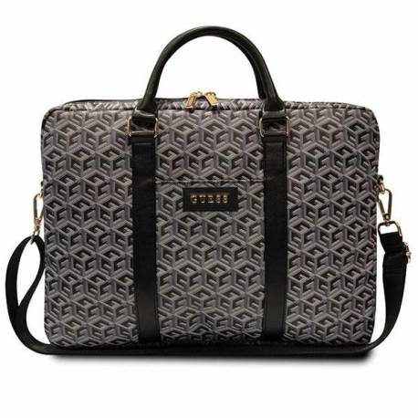Torba Guess Gcube Stripes Na Laptopa 16" - Czarna