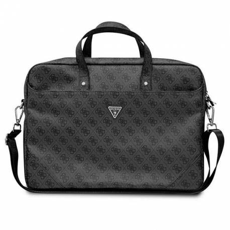 Torba Guess Saffiano 4G Triangle Logo Na Laptopa 16'' - Czarna