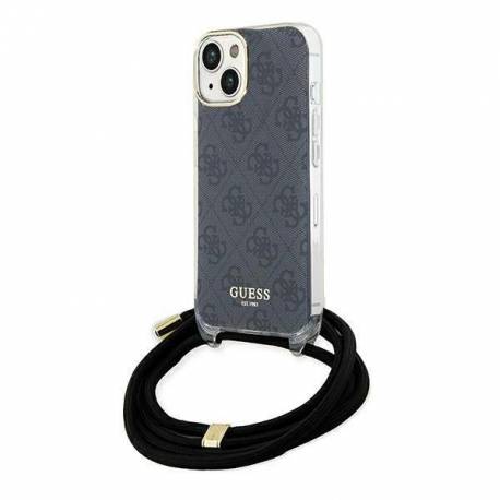 Etui Guess Crossbody Cord 4G Print Na Iphone 15 / 14 / 13 - Czarne