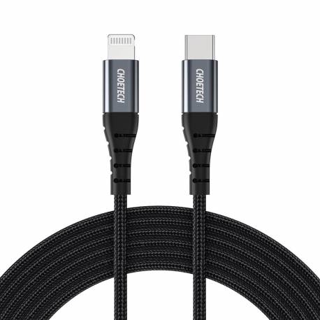 Kabel Choetech Ip0039 Usb-C / Lightning Mfi 480Mb/s 3A 1.2M - Czarny