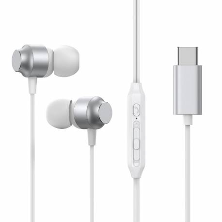 Słuchawki Douszne Usb-C Joyroom Jr-Ec06 - Srebrne