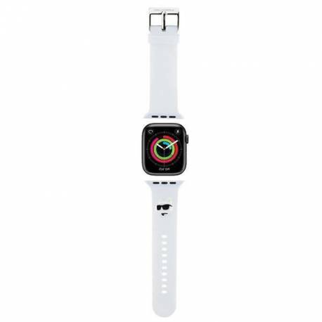 Pasek Karl Lagerfeld 3D Rubber Choupette Heads Na Apple Watch 38/40/41Mm - Biały