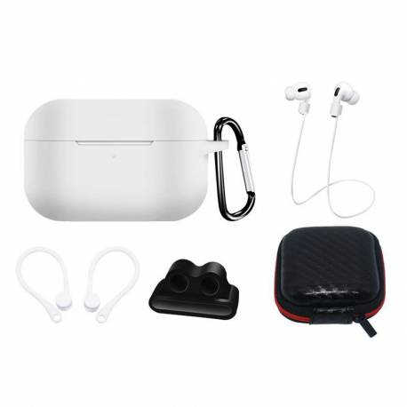 Zestaw Silikonowe Etui Airpods Pro 2 / Airpods Pro 1 + Futerał / Zaczep Na Ucho / Pasek Na Szyję / Uchwyt Na Pasek Zegarka / Kar