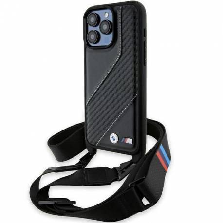 Etui Bmw M Edition Carbon Stripe & Strap Na Iphone 15 Pro Max - Czarne