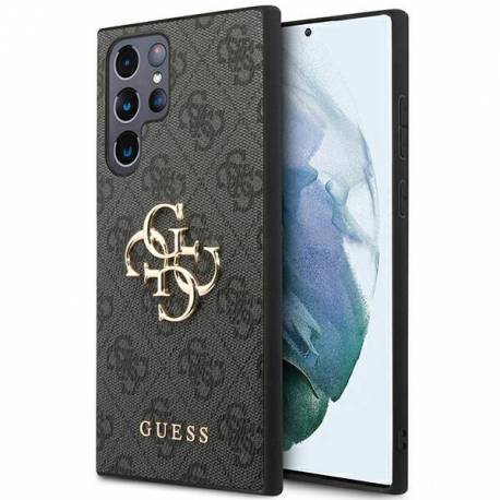 Etui Guess 4G Big Metal Logo Na Samsung Galaxy S23 Ultra - Szare