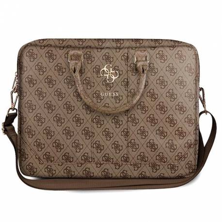 Guess Torba GUCB15G4GFBR 15" brąz/brown 4G Uptown