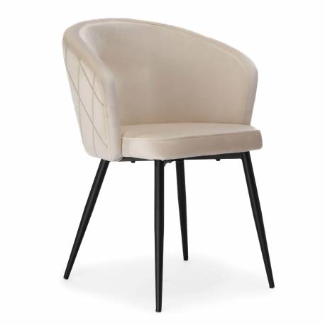Krzesło Hampton Velvet Beżowe
