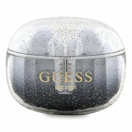 Słuchawki Bluetooth Tws Guess Glitter Gradient Ze Stacją Dokującą - Czarne