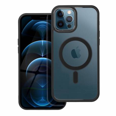 Futerał Color Edge Mag Cover Kompatybilny Z Magsafe Do Iphone 12 Pro Max Czarny