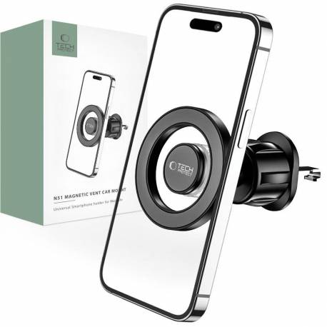 Uchwyt Tech-Protect N51 Samochodowy Na Telefon Z Magsafe Na Kratkę Nawiewu - Czarny