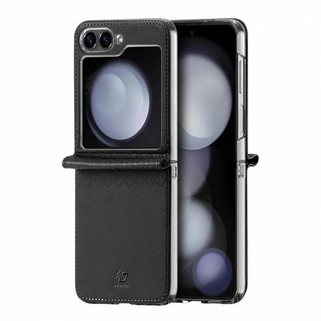 Etui Dux Ducis Bril Skórzane Na Samsung Galaxy Z Flip 6 - Czarne