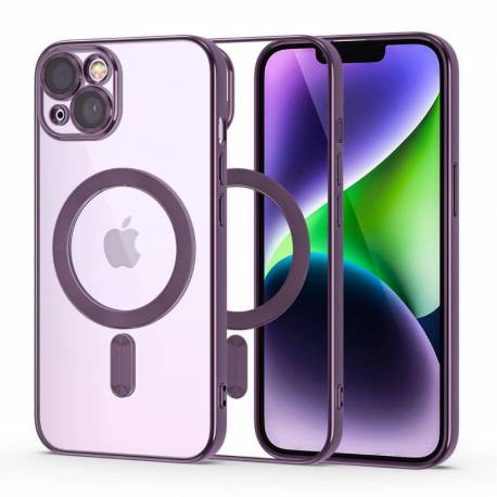 Etui Tech-Protect Magshine Line Magsafe Na Iphone 14 - Fioletowe
