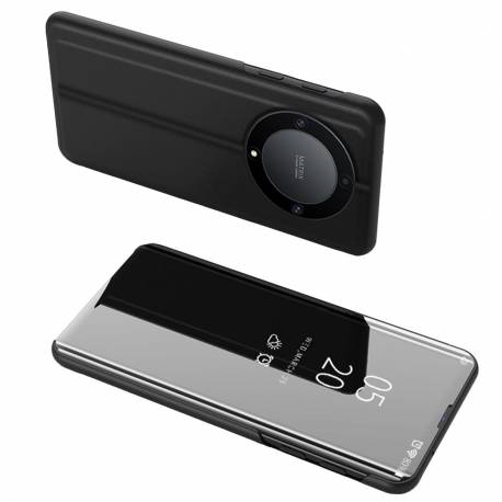 Clear View Case Etui Do Honor Magic5 Lite / X40 / X9A Pokrowiec Z Klapką Czarne