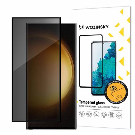 Szkło Hartowane Wozinsky Privacy Glass Prywatyzujące Z Filtrem Anti-Spy Na Samsung Galaxy S24 Ultra
