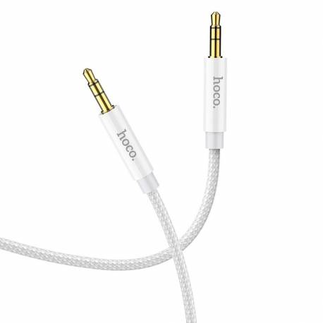 HOCO kabel AUX Audio Jack 3,5mm na Jack 3,5mm UPA19 1m srebrny