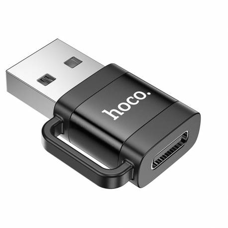 Hoco Adapter Otg Usb A (Męski) Do Typ C (Żeński) 3A Ua31D Czarny