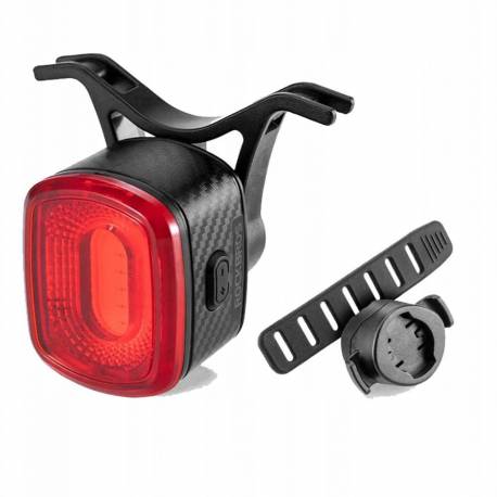 Lampka Rowerowa Tylna Rockbros Q2S Led Z Inteligentnym Systemem Stop + Kabel Usb-C - Usb-A - Czarna