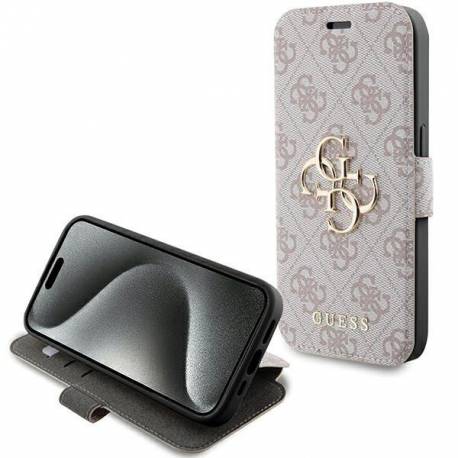 Etui Guess 4G Metal Logo Na Iphone 15 Pro Max - Różowe