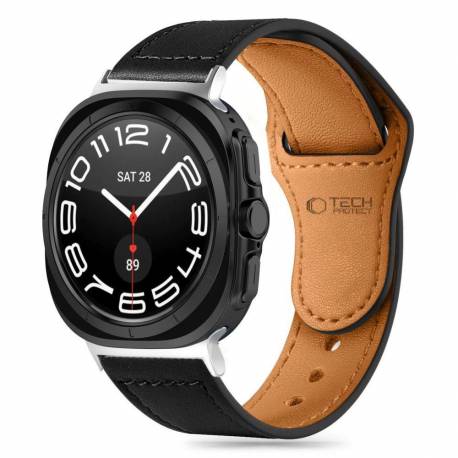 Pasek Tech-Protect Leatherfit Na Samsung Galaxy Watch Ultra (47 Mm) - Czarny