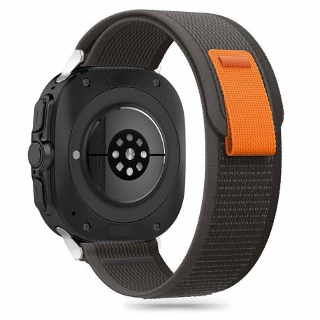 Pasek Tech-Protect Nylon Na Samsung Galaxy Watch Ultra (47 Mm) - Czarno-Pomarańczowy