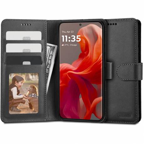 Etui Tech-Protect Wallet Na Motorola Moto G85 5G - Czarne