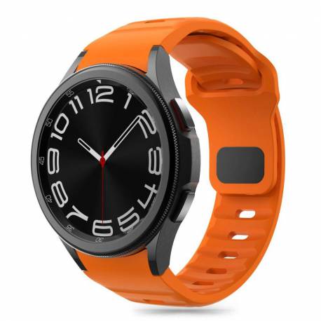 Pasek Tech-Protect Silicone Line Na Samsung Galaxy Watch 4 / 5 / 5 Pro / 6 / 7 / Fe - Pomarańczowy