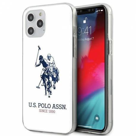 US Polo USHCP12LTPUHRWH iPhone 12 6,7" Pro Max biały/white Shiny Big Logo