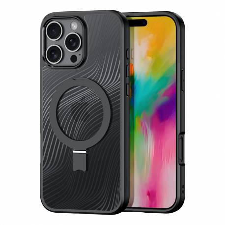 Etui Dux Ducis Aimo Mag Z Magsafe I Podstawką Na Iphone 16 Pro Max - Czarne