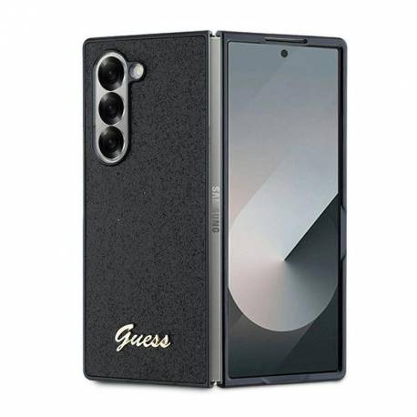 Etui Guess 4G Glitter Script Na Samsung Galaxy Z Fold 6 - Czarne