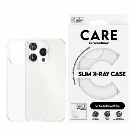 Etui Care By Panzerglass Slim X-Ray Case Na Iphone 15 Pro - Przezroczyste