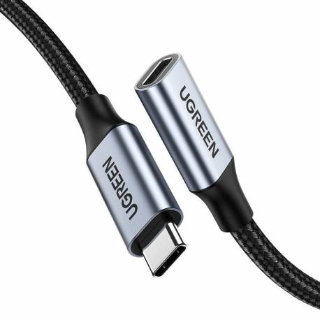 Kabel Ugreen Us372 80810 Usb-C - Usb-C Pd Qc 100W 5A 10Gbps 0.5M - Szary