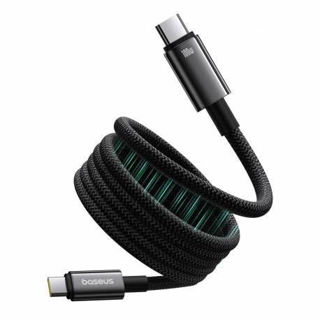Kabel Baseus Tungsten Gold Magnetyczny Usb-C / Usb-C 100W 1M - Czarny