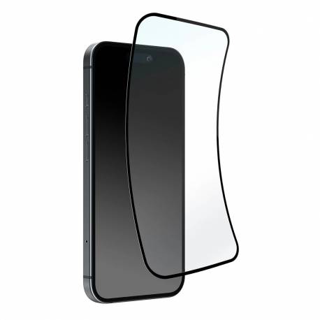 Szkło Hybrydowe Puro Flexible Glass D3O Z Czarną Ramką Do Iphone 16 / Iphone 15 / Iphone 15 Pro