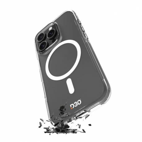 Etui Silikonowe Puro Impact Clear D3O Magsafe Do Iphone 16 Pro - Przezroczyste