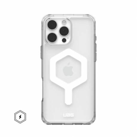 Futerał (Uag) Urban Armor Gear Plyo Kompatybilny Z Magsafe Oraz Magnetic Ring Stand Do Iphone 16 Pro Max Ice-White / Titanium