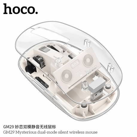 Hoco Mysz Komputerowa Bezprzewodowa 2,4G 1600 Dpi Gm29 Biała