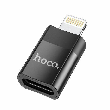 Hoco Adapter Ze Złącza Typ C (Żeński) Do Lightning 8-Pin Ua17 Czarny