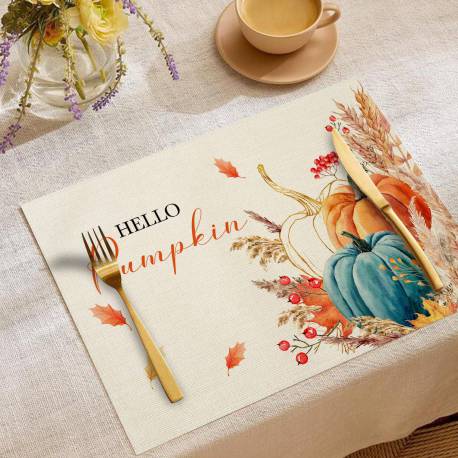 Podkładka Na Stół Jesienny Wzór Hello Pumpkin 30X45 Cm Prostokątna Mp49