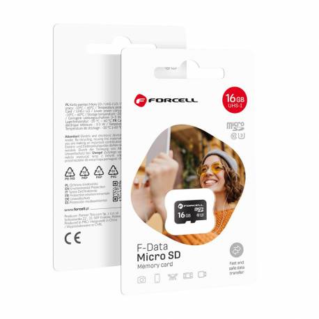 Forcell F-Data Karta Pamięci 16Gb Uhs-I U3 Class 10