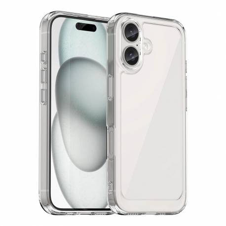 Etui Outer Space Case Z Żelową Ramką Do Iphone 16 - Przezroczyste