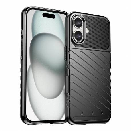 Etui Silikonowe Thunder Case Do Iphone 16 Plus - Czarne