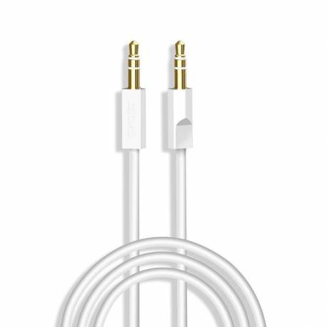 Dudao kabel AUX mini jack 3.5mm 2m 4 polowy stereo biały (L12S white)